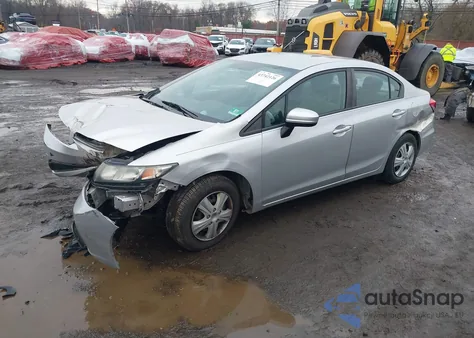 2014 Honda Civic Lx z USA, uszkodzony, nr VIN 19XFB2F55EE235334